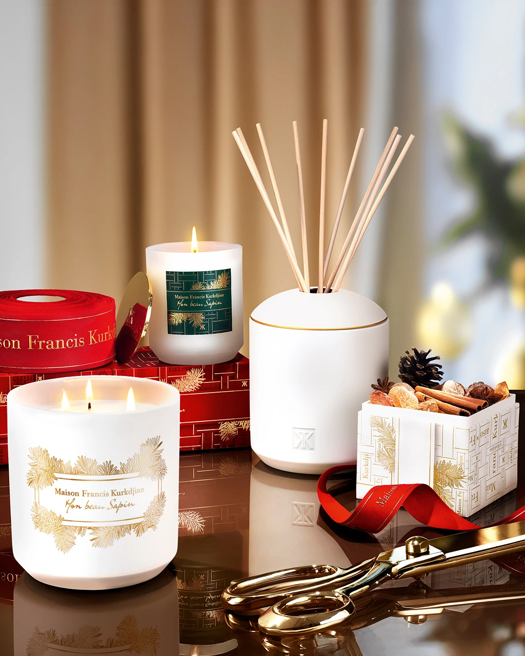 Maison Francis Kurkdjian festive gifting display