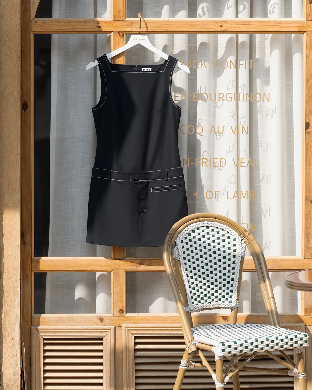 Staud Skyla mini dress in navy