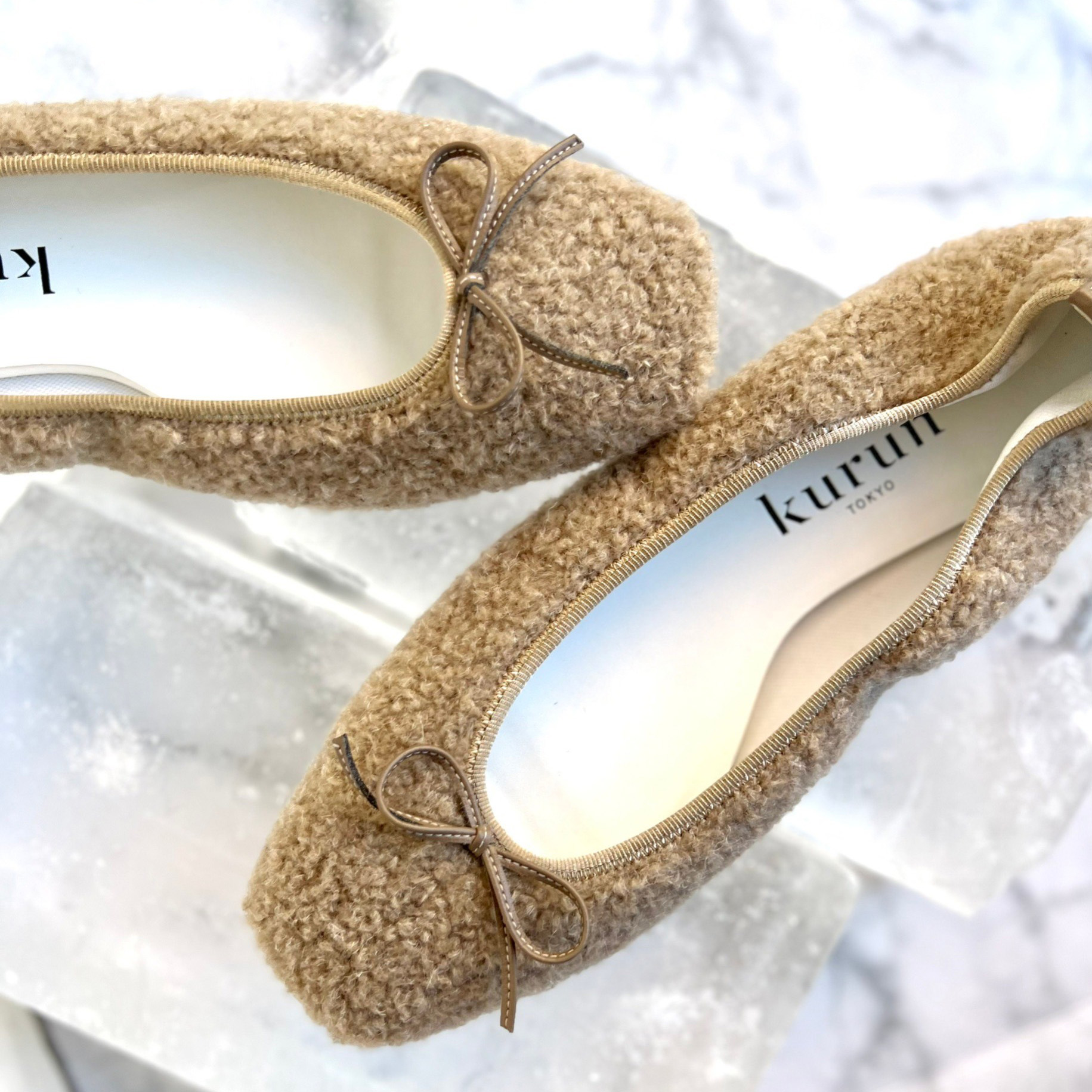 Kurun TOKYO Boacloth Ballet Flats